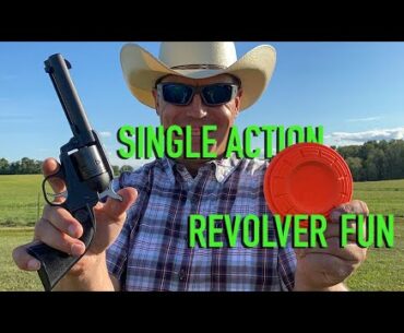 Single Action Revolver Fun with the Ruger Wrangler | Aaron Gould