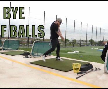 Absolutely LAUNCHING Golf Balls...Baseball Style