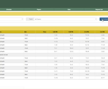 League Setup - Step 7 - Creating the Schedule