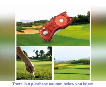 Foldable Golf Divot Tool with Golf Ball  Tool Pitch Groove Cleaner Golf Training Aids Golf Accessor