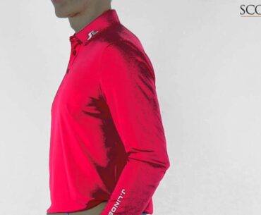 J Lindeberg Tour Tech TX Polo Shirt Coral