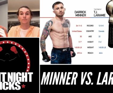 UFC Fight Night: Darrick Minner vs. T.J. Laramie Prediction