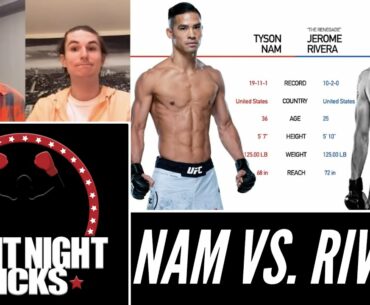 UFC Fight Night: Tyson Nam vs. Jerome Rivera Prediction