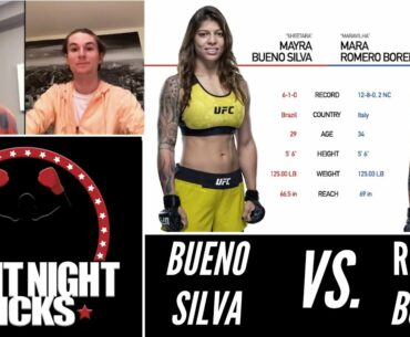 UFC Fight Night: Mayra Bueno Silva vs. Mara Romero Borella Prediction