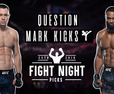 Question Mark Kicks - Covington vs. Woodley Card Preview