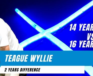 TEAGUE WYLLIE | 14 YEAR OLD VS 16 YEAR OLD | COMPARE THE PAIR