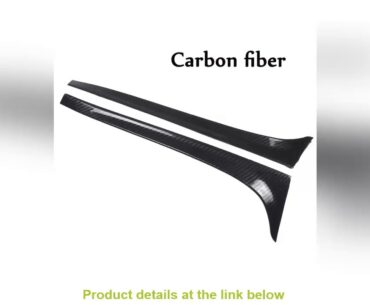 Carbon Fiber Rear Window Side Spoiler Wing For GOLF 7 MK7 GTD R 2014-2018 Car-styling Auto Rear Win
