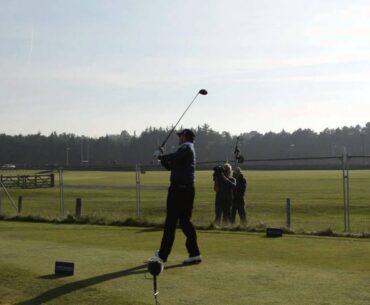 Oliver Fisher tees off at 17 at the Dunhill Links 2013 Round 3