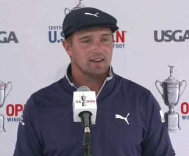 Bryson DeChambeau on sitting in second place at the U.S. Open heading into the weekend