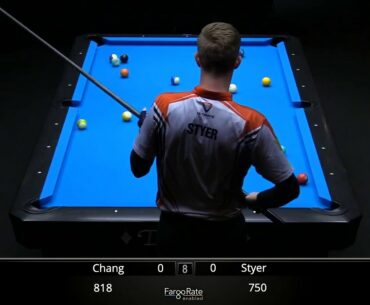 NAIL-BITER 8-BALL | Jung-Lin CHANG vs Tyler STYER | 2019 US Open 8-Ball Championship