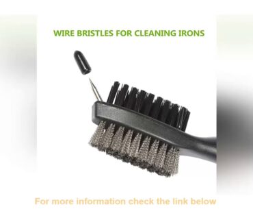 High Quality Golf Gear Double-Sided Cleaning Brush Retractable Zipper Wire Groove Cleaning Tool Spo