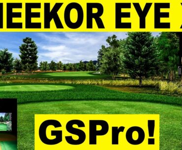 UNEEKOR EYE XO - Playing GSPro Golf Simulator Software (FIRST LOOK)