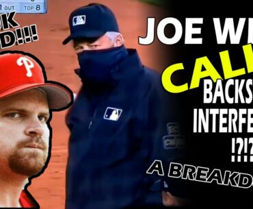 Breakdown: Joe West Calls BACKSWING Interference on Alec Bohm...