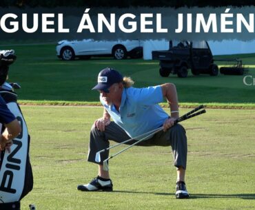 The most unique stretching routine in golf (Miguel Angel Jimenez)