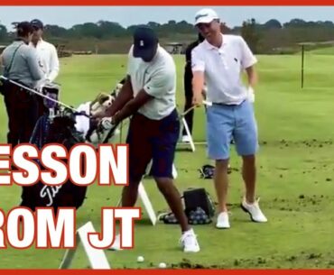 Tiger Woods Justin Thomas Lesson Paynes Valley