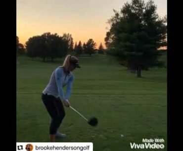 Brook Henderson amazing golf swing motivation. #subforgolf #alloverthegolf