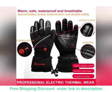 Good Product SAVIOR heated glove skiing motorbike cycling golf outdoor sports finger heat 40-65C sm