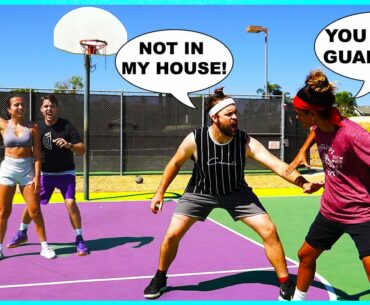 2v2 vs Trash Talkers! *BOYS vs GIRLS* Ft. Bree Green + Stephania