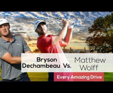 Bryson  Dechambeau Vs Matthew Wolff Head to head in Finals |Drives Only| Winged Foot | Golf Us Open