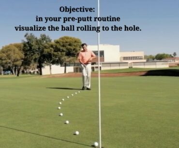 GOLF LESSONS - MENTAL - VISUALIZE YOUR PUTT