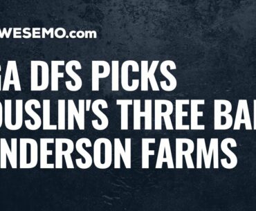 PGA Betting & Showdown DFS Picks: 2020 Sanderson Farms Championship - Rouslin's Three Ball