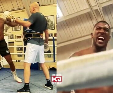 Anthony Joshua Raw Power Huge Pop On The Mitts Latest Gym Highlights