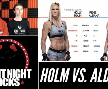 UFC Fight Night: Holly Holm vs. Irene Aldana Prediction