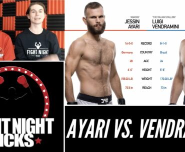 UFC Fight Night: Jessin Ayari vs. Luigi Vendramini Prediction