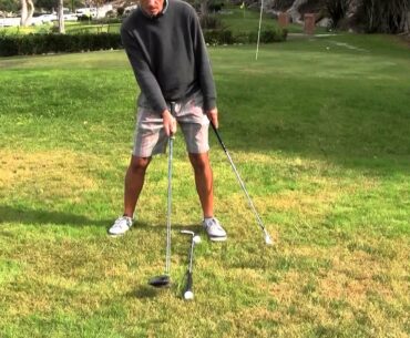 Golf Lessons La Jolla - Setup / Address - one ball inside left heel - Mike Wydra