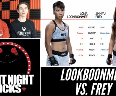 UFC Fight Night: Loma Lookboonmee vs. Jinh Yu Frey Prediction