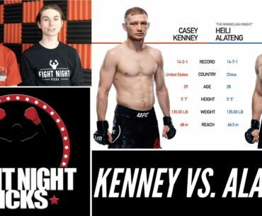 UFC Fight Night: Casey Kenney vs. Heili Alateng Prediction