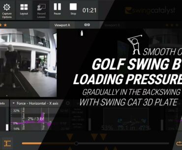 Smooth out your Golf Swing by Gradually Loading your Pressure with Swing Catalyst 3D Motion Plate