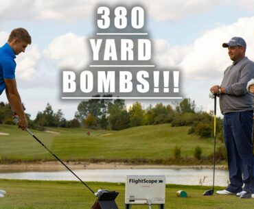 James Vs Steve Surry + Josh Hitting 380 Yard Golf Drives!!! | Part 1