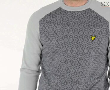 Lyle & Scott Cairn Micro Argyle Sweater Pebble