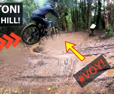 Downhill en el Lago Colico! Grip y No Grip!