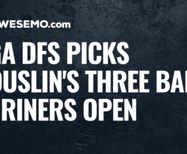 PGA Betting & Showdown DFS Picks: 2020 Shriners Open - Rouslin's Three Ball