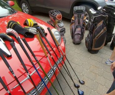 WE WENT TO A COMMUNITY GARAGE SALE IN A RICH GATED GOLF COURSE COMMUNITY