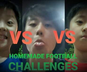 EPIC HOMEMADE FOOTBALL CHALLENGES vs TWINS BROTHER !!