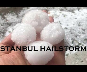 Tempesta di grandine a Istanbul Turchia Hailstorm in Turkey settembre 2020 capitale paralizzata