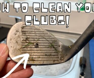 HOW to CLEAN your GOLF CLUBS! *Grips Included*