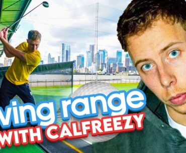 CALFREEZY ON THE GOLF DRIVING RANGE | BEHZINGA & W2S TAKING IT UP TOO