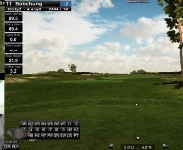 GSPro beta / (-6) Bandon dunes (PGA) 1st round