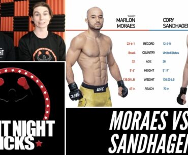 UFC Fight Night: Marlon Moraes vs. Cory Sandhagen Prediction