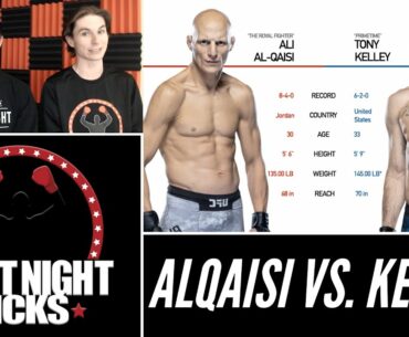 UFC Fight Night: Ali Alqaisi vs. Tony Kelley Prediction