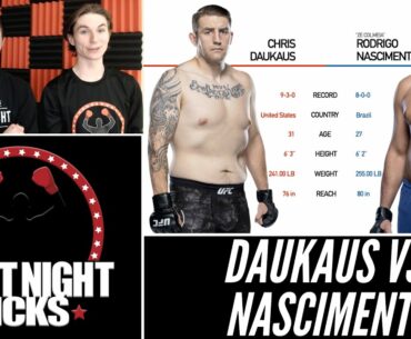 UFC Fight Night: Chris Daukaus vs. Rodrigo Nascimento Prediction