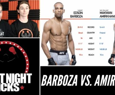 UFC Fight Night: Edson Barboza vs. Makwan Amirkhani Prediction