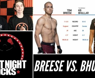 UFC Fight Night: Tom Breese vs. KB Bhullar Prediction