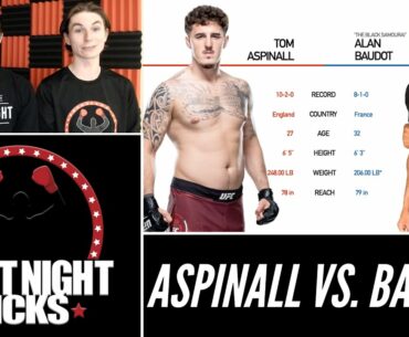 UFC Fight Night: Tom Aspinall vs. Alan Baudot Prediction