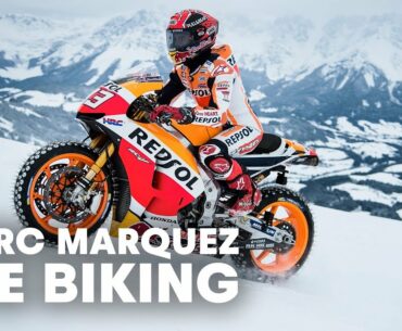 MotoGP Champion Races Up Snow and Ice at World Cup Ski Course