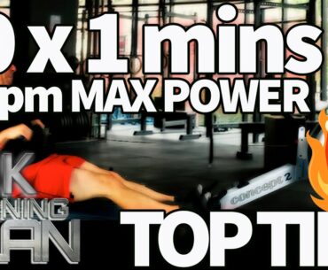 Indoor Rowing Workout 20 x 1min MAX - RowAlong 5K Plan - W3S3